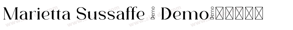 Marietta Sussaffe - Demo字体转换